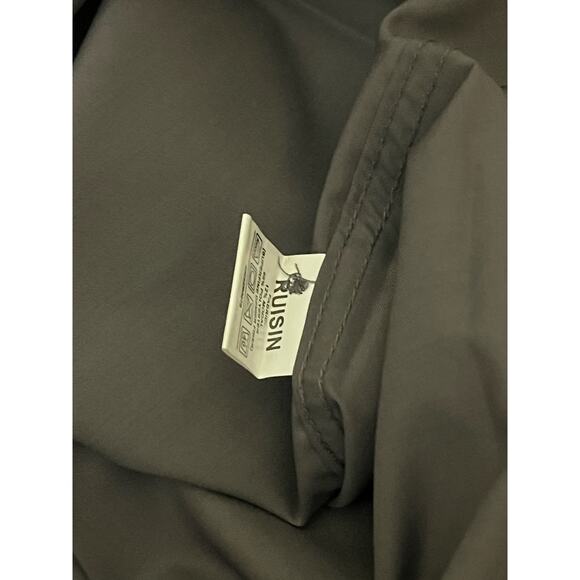 Ruisin Men’s Long Sleeve Dark Grey Button Size Medium - Picture 4 of 6